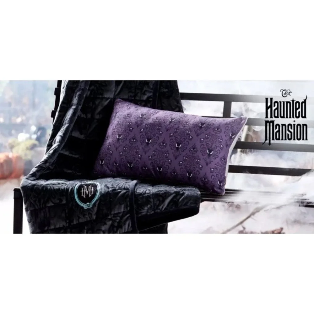 Disney's HAUNTED MANSION Decorative Pillow Disney Wallpaper Reversible Portraits